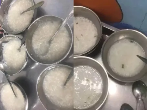 Phụ huynh tố lớp mầm non cho trẻ ăn 'cháo trắng, bún nước lọc'